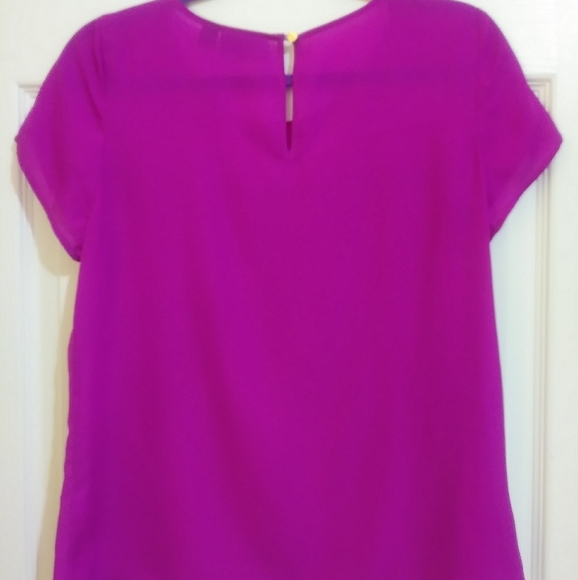 CYNTHIA ROWLEY Fuchsia blouse - Picture 2 of 7